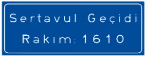 COĞRAFİ BİLGİ LEVHASI (Dağ Geçidi)